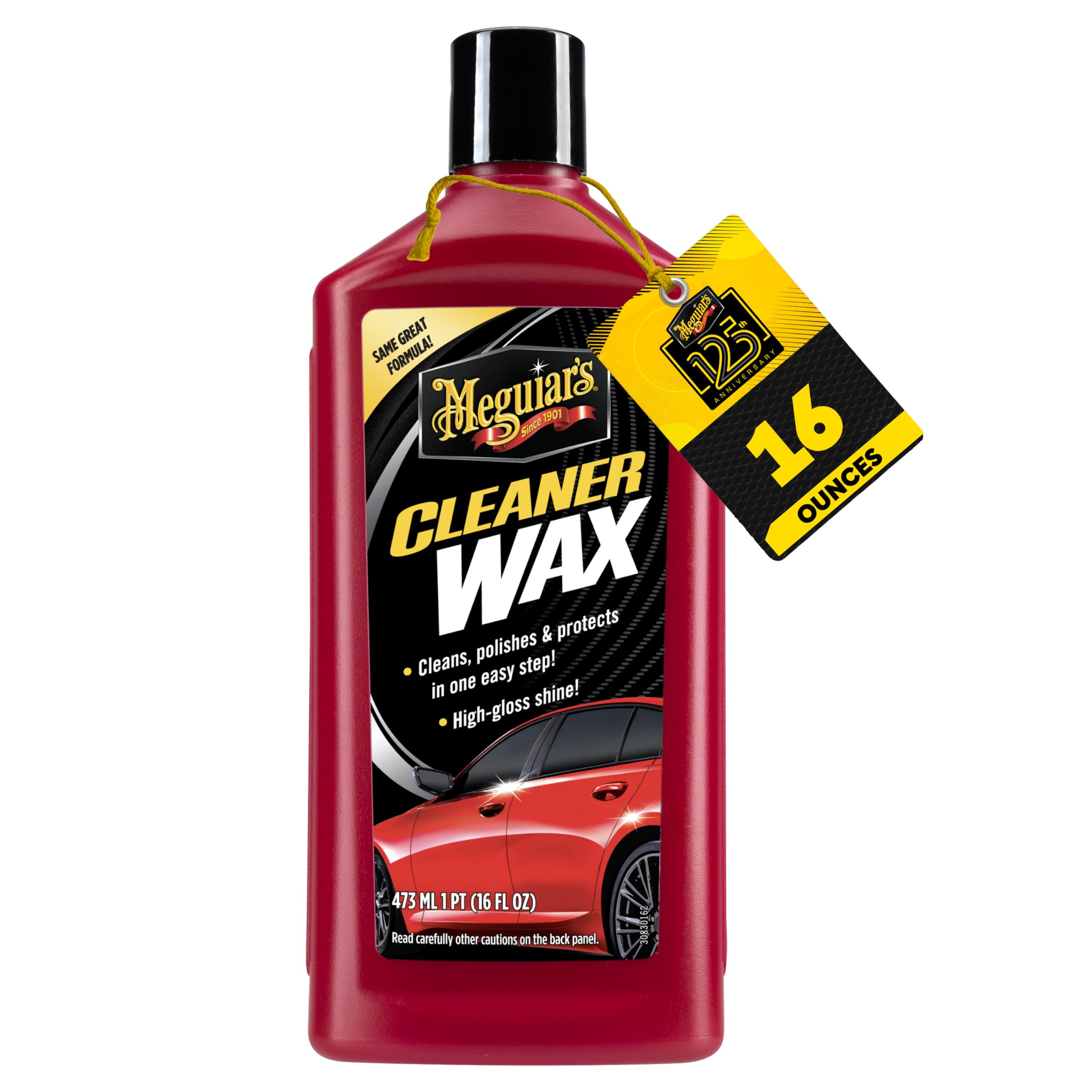 Meguiar's A1216EU Cleaner Wax Liquid Car Wax 473ml, Cleans and protects