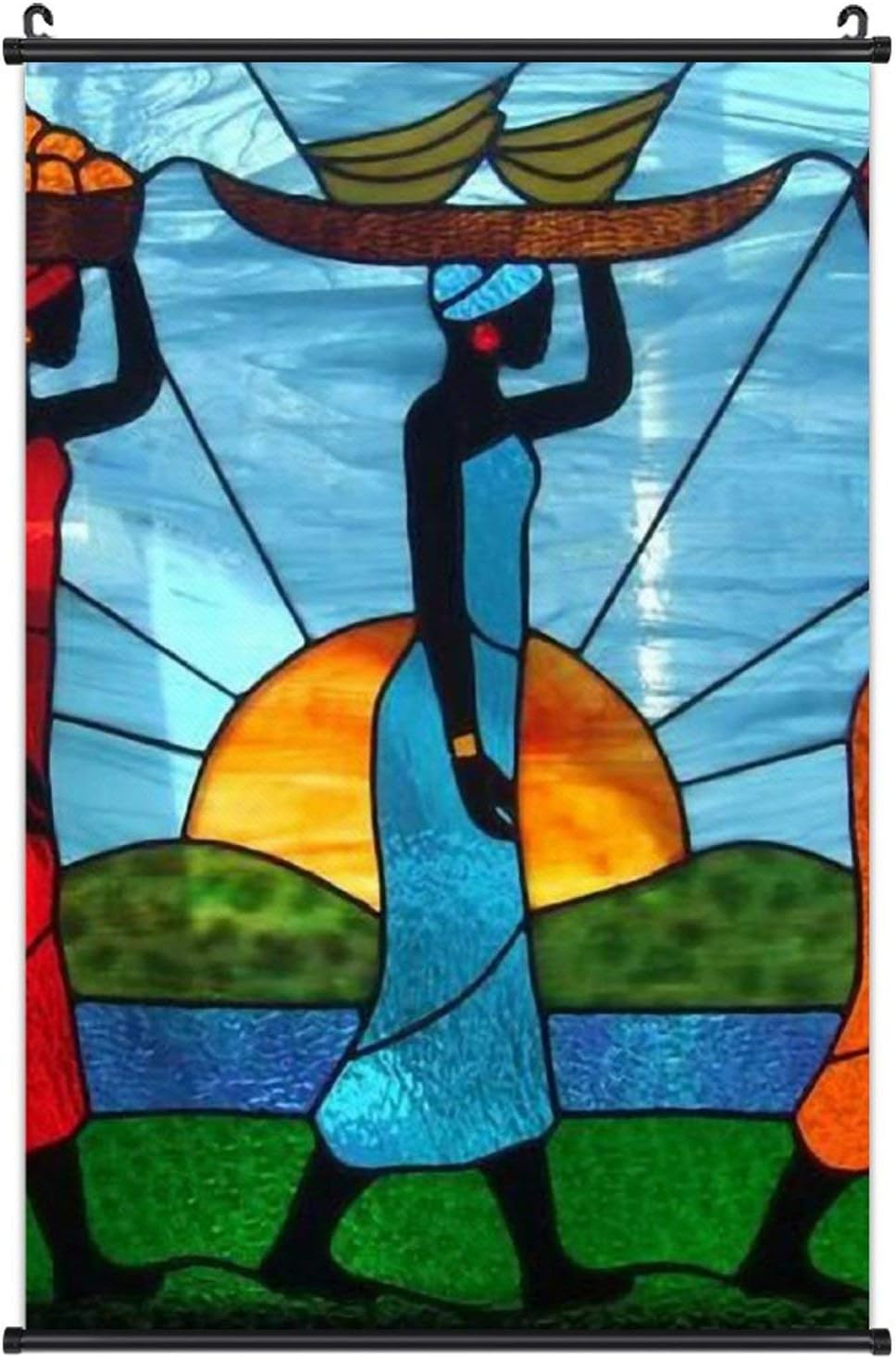 ValueVinylArt Wall Art Canvas Hanging Poster African Black