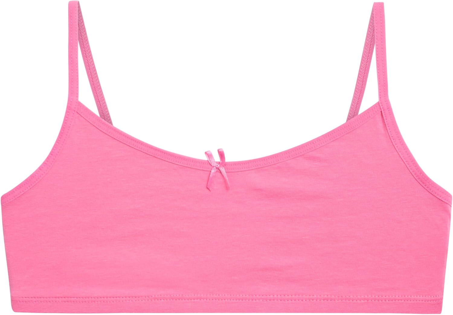 Sweet & Sassy Girls Training Bra - 10 Pack Seamless Crop Cotton Bras - Cami Training Bras for Girls (Sizes: S-L)