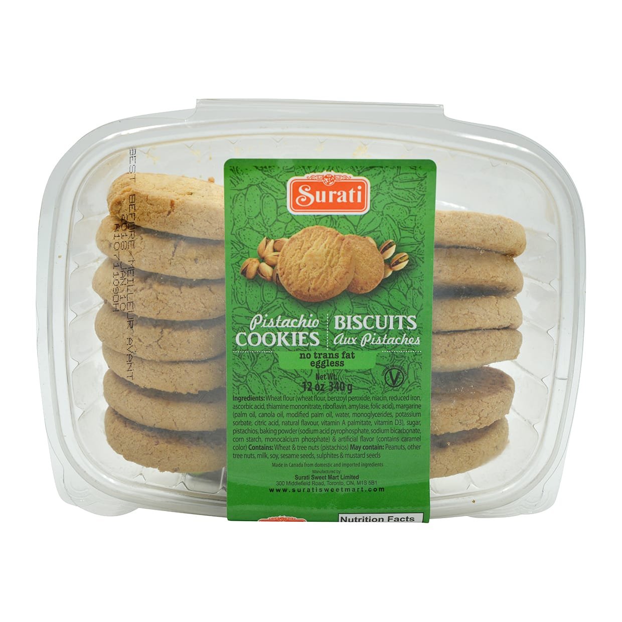 Surati Pistachio Cookies 340g