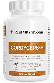 Cordyceps Performance Mushroom Extract Powder Supplement - Improve Energy and Endurance (120ct) Non-GMO (60 Days)