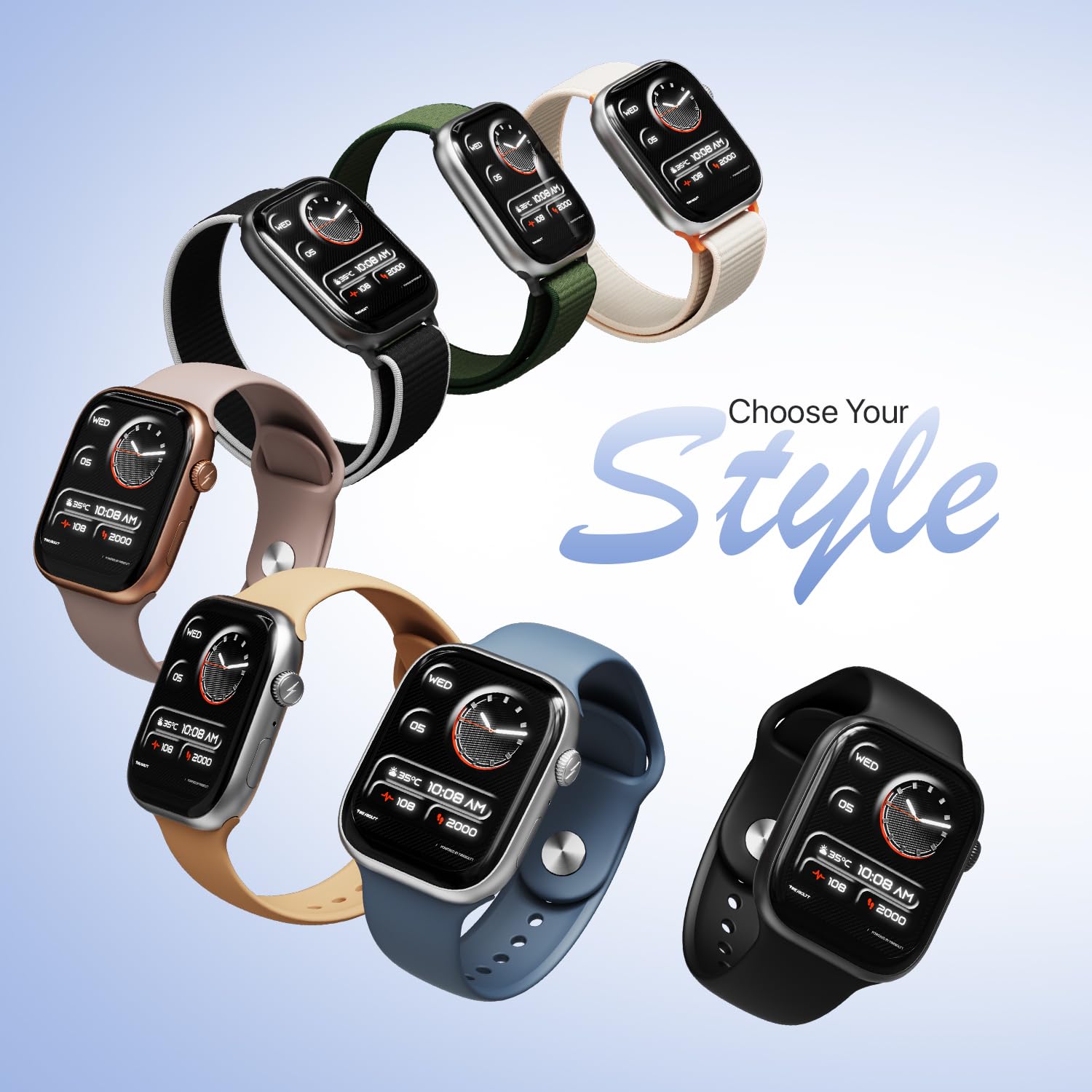 Fire-Boltt Ninja X Ring Smart Watch with 1.96” Large Display, Bluetooth Calling, Wireless Charging, AI Voice Assistant, 500+ Watch Faces, Health Suite, Smart Watch for Man & Woman — Amazon image 14