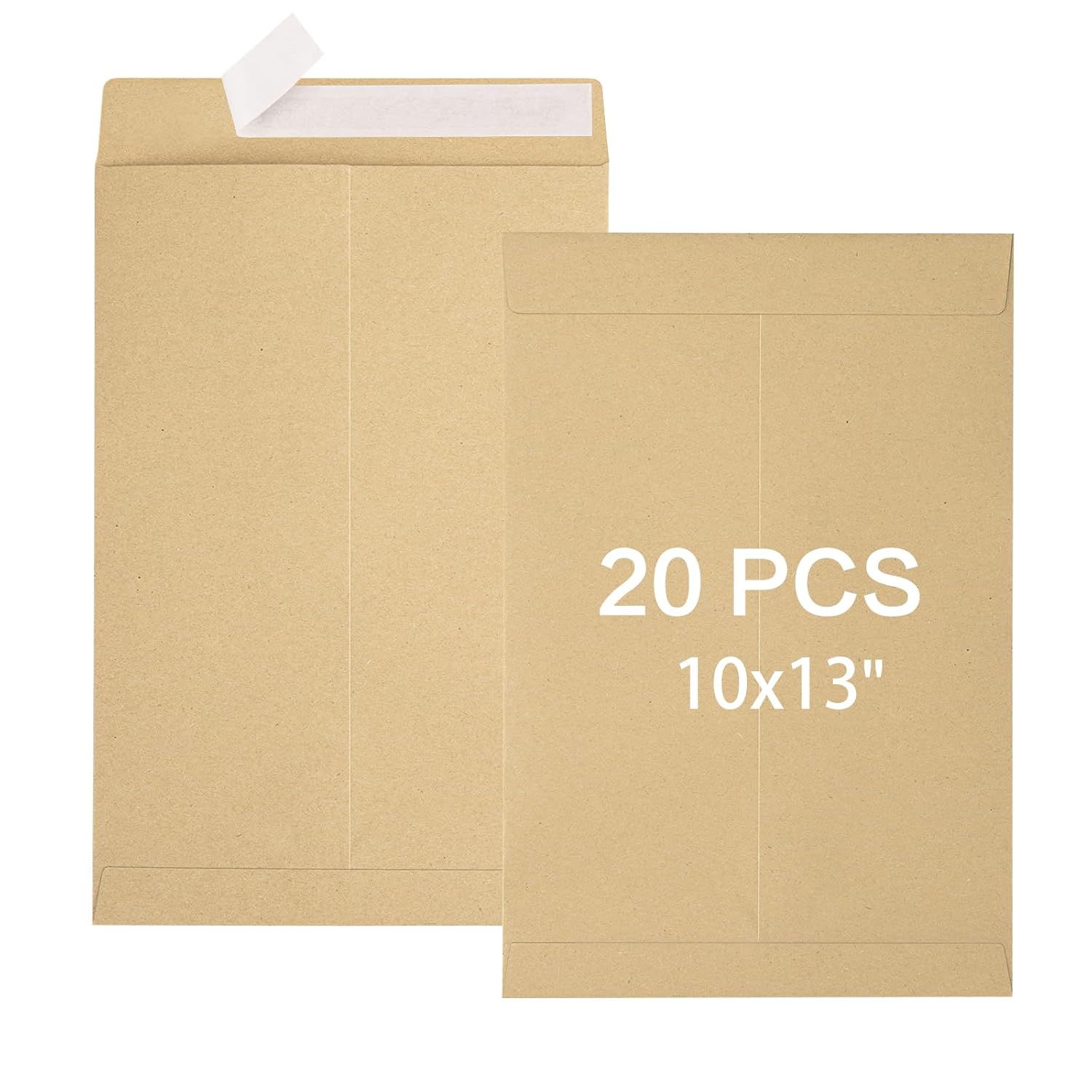 JEFURE 20Pcs 10x13 Self Seal Catalog Envelopes, Mailing Envelopes