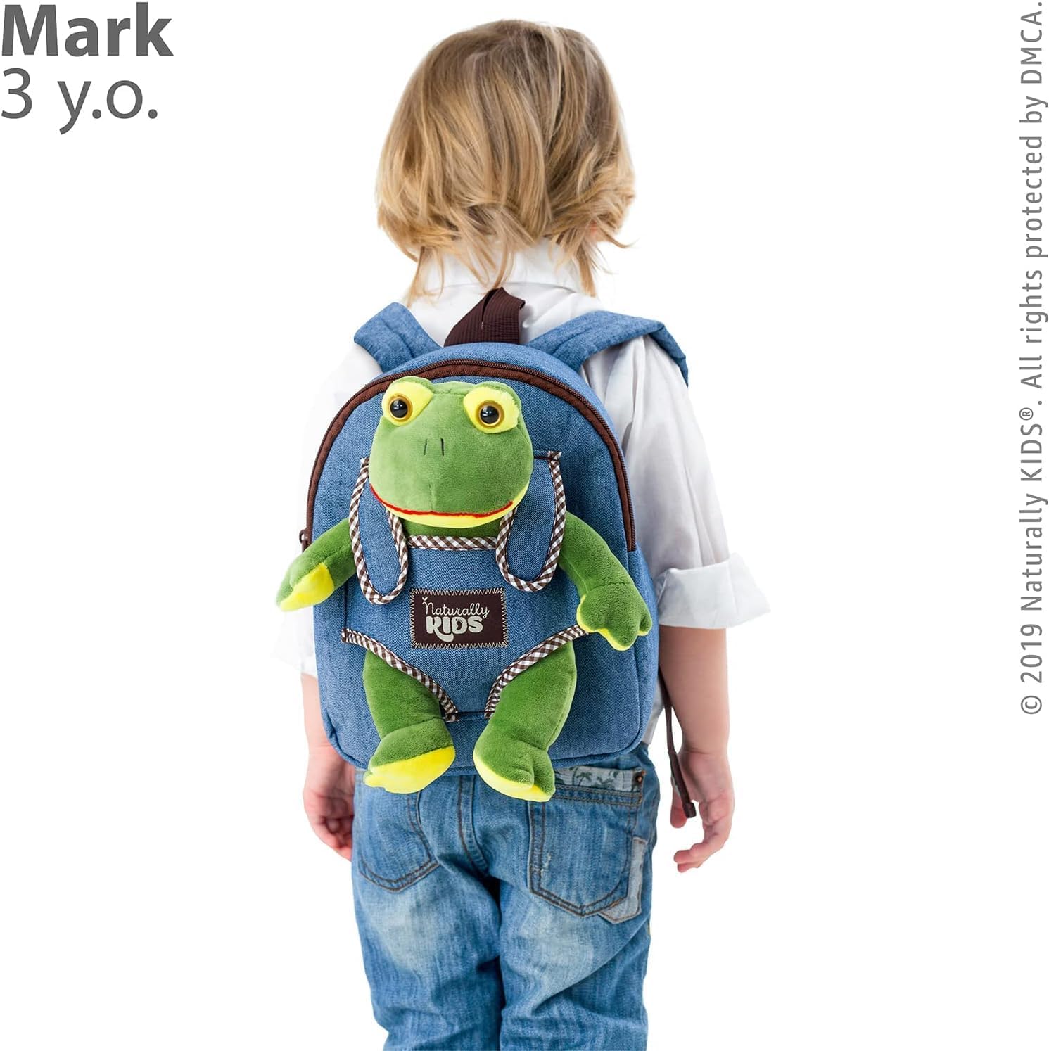 Frog Backpack, Frog Toys for Kids 3-5, Toddler Stuffed Animal Gifts for 2 3 4 5 Year Old Girl Boy - Image 3