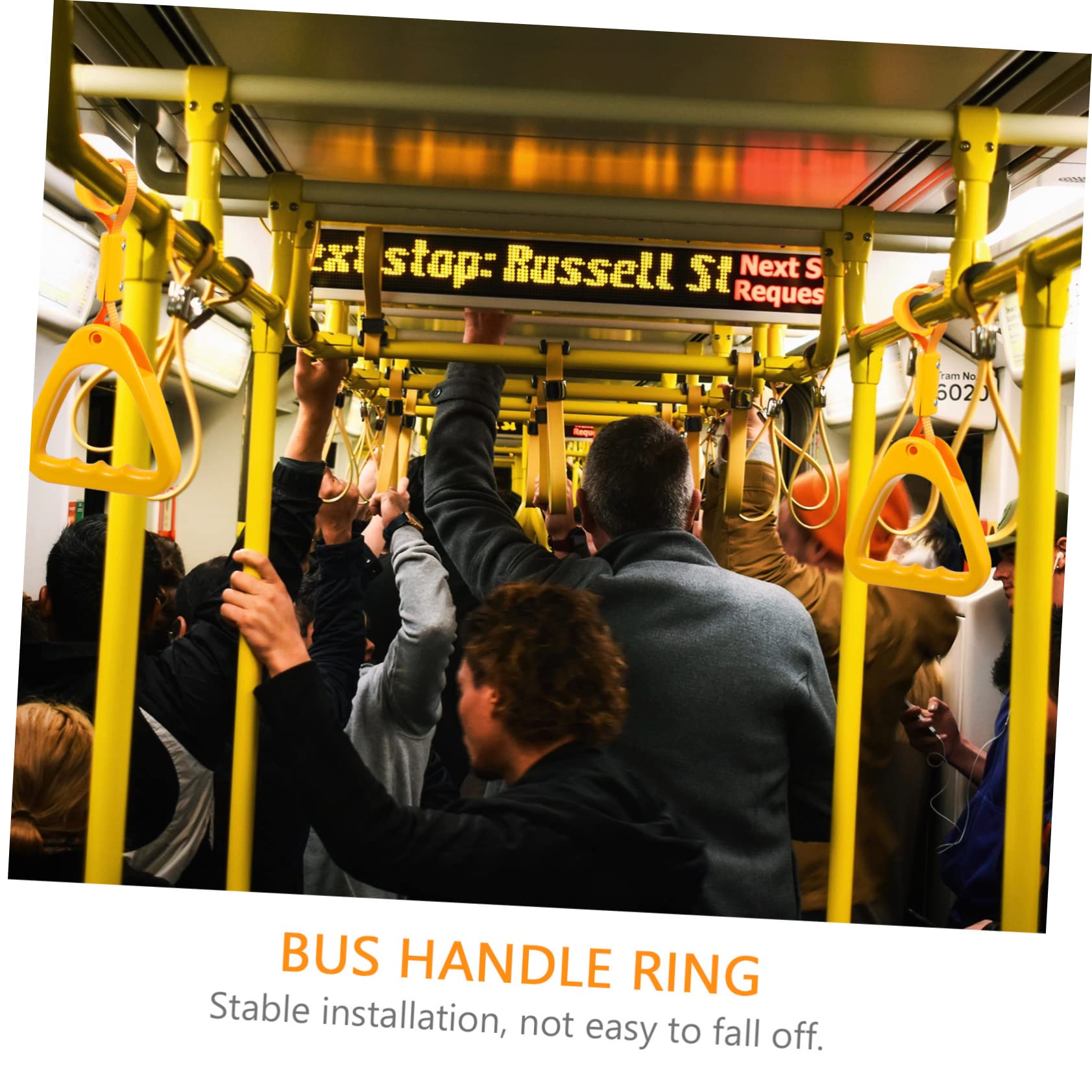 KICHOUSE 2er Set Auto Mülleimer Griffe - Gelbe Warnringe Für Sicherheit