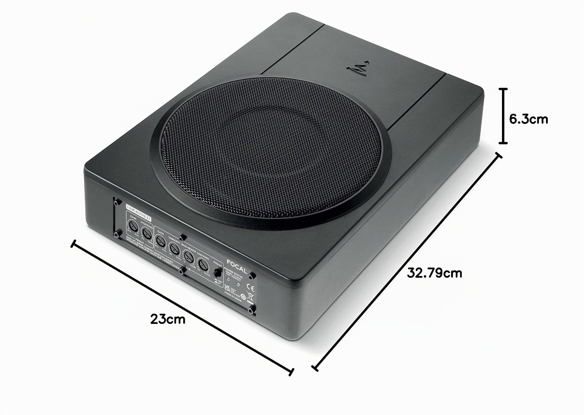Focal Verstärkter Untersitz-Subwoofer mit integriertem 2-K-Verstärker