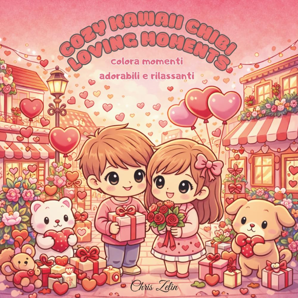 Cozy Kawaii Chibi Loving Moments: colora momenti adorabili e rilassanti