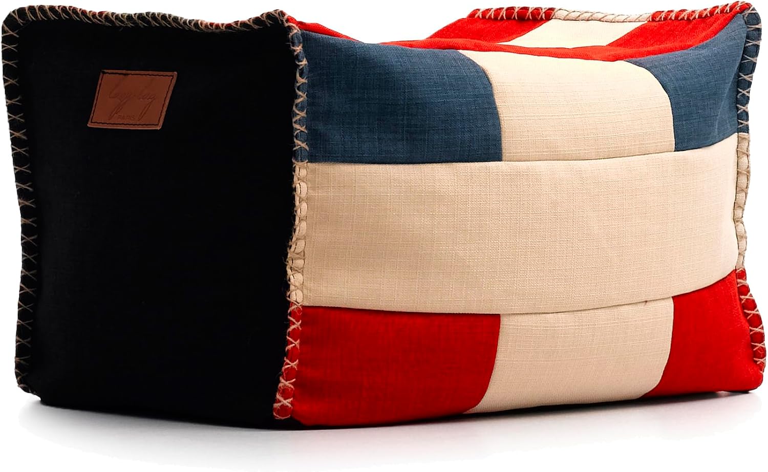 Foot Rest Bean Bag Chair Cover Foot Stool (No Filler) Unstuffed Pouf Ottoman Pouf Cover,Bean Bag Ottoman Foot Rest for Living Room Bedroom Kid's Room