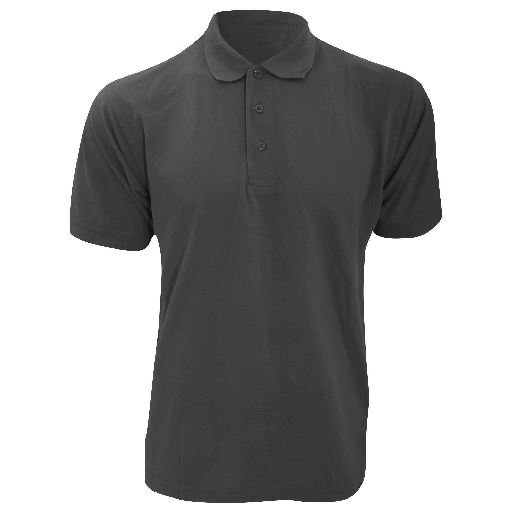 Kustom Kit Mens Short Sleeve Polo Shirts, Graphite, XXXX-Large. KK403