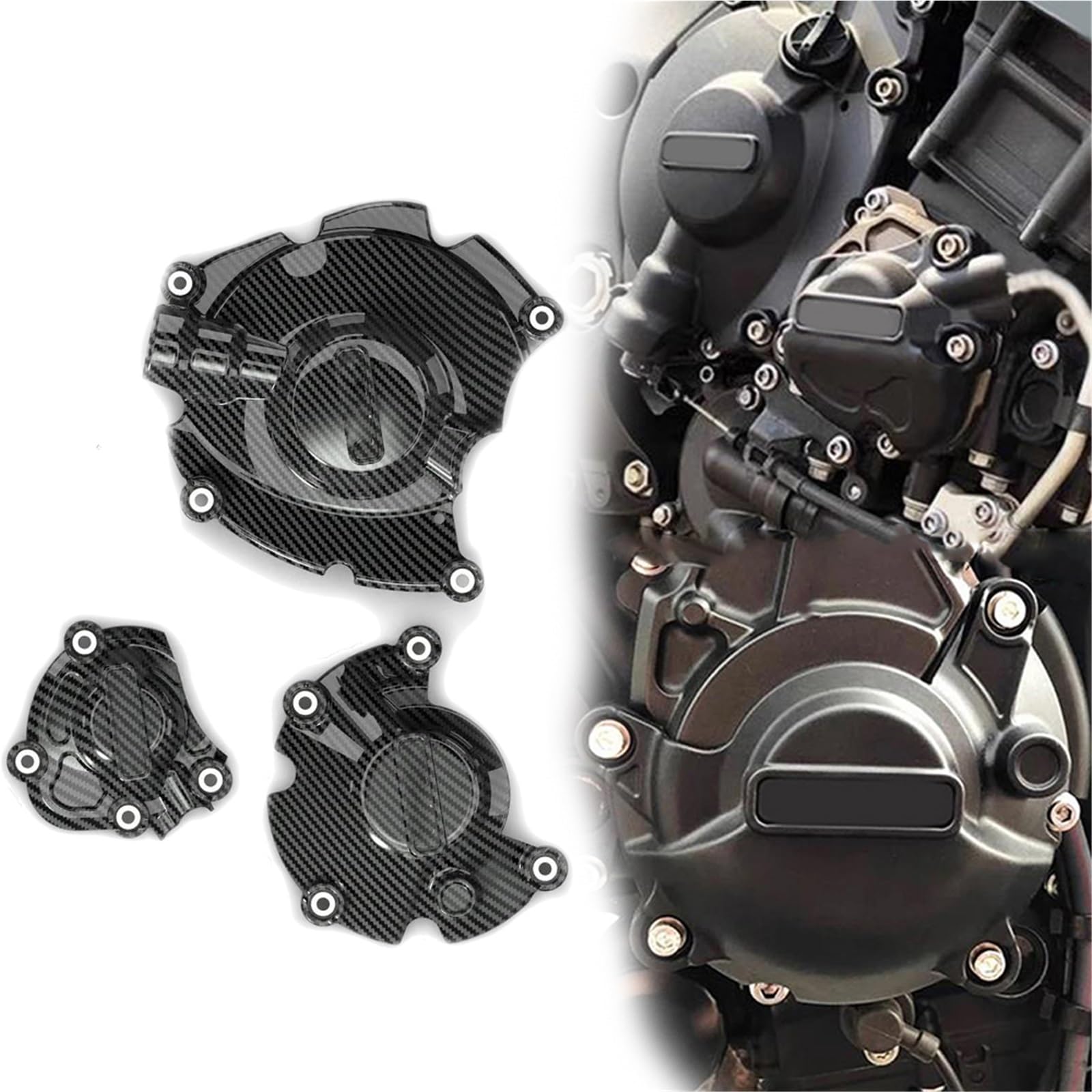 Motos cache moteur pour Yamaha MT10 MT-10 ensemble protection secondaire 15-25