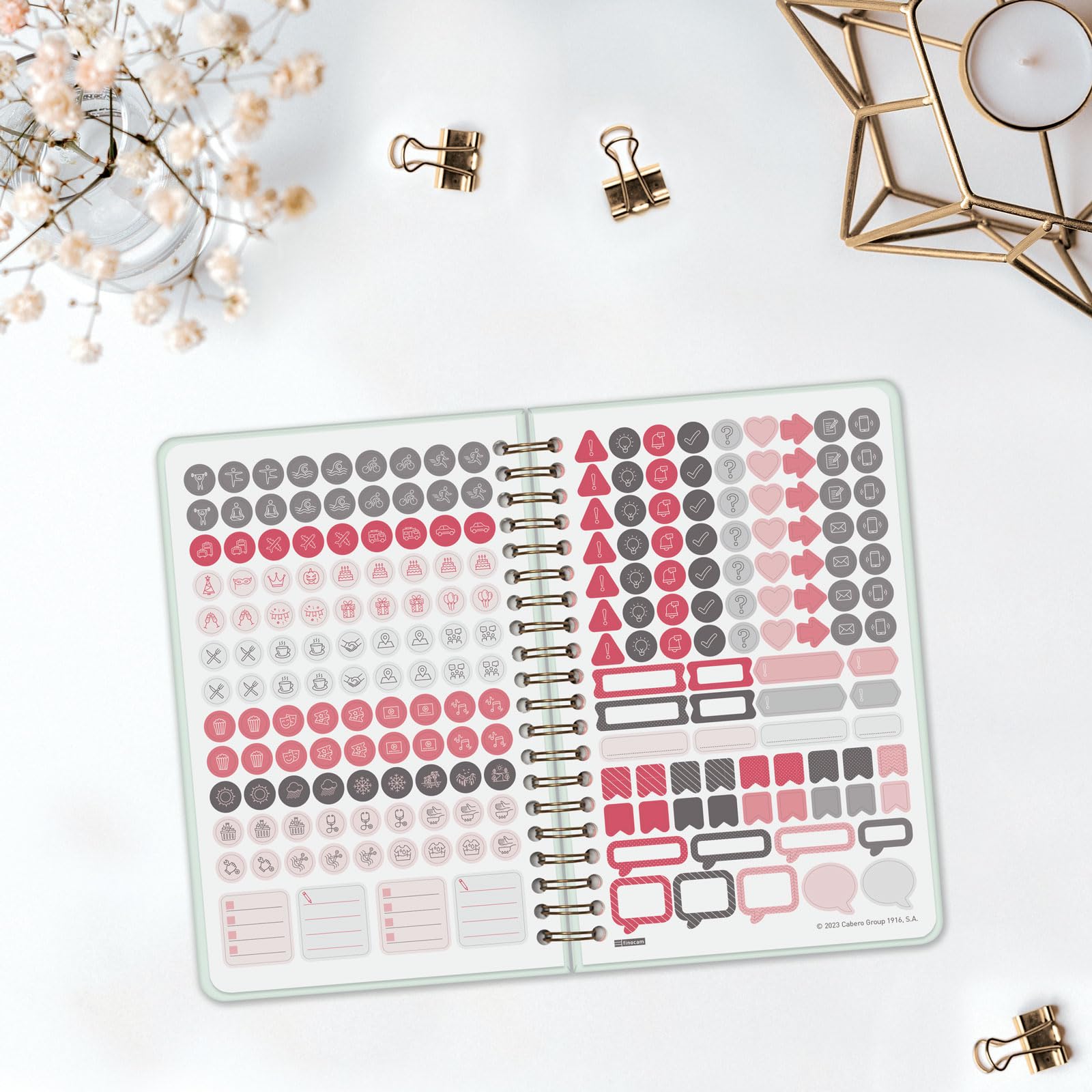 Agenda Spirale 2026 Finocam Goldy – Agenda à Spirale 2026 1 Jour Par Page | Janvier à Agenda 2026 Journalier Spirale