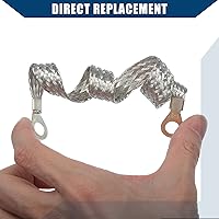 Vista 4 de Correa de tierra automotriz/3 piezas de 10 x 1/2 pulgadas y 2 correas universales de cable de conexión a tierra para vehículos de 13 x 1/2 pulgadas