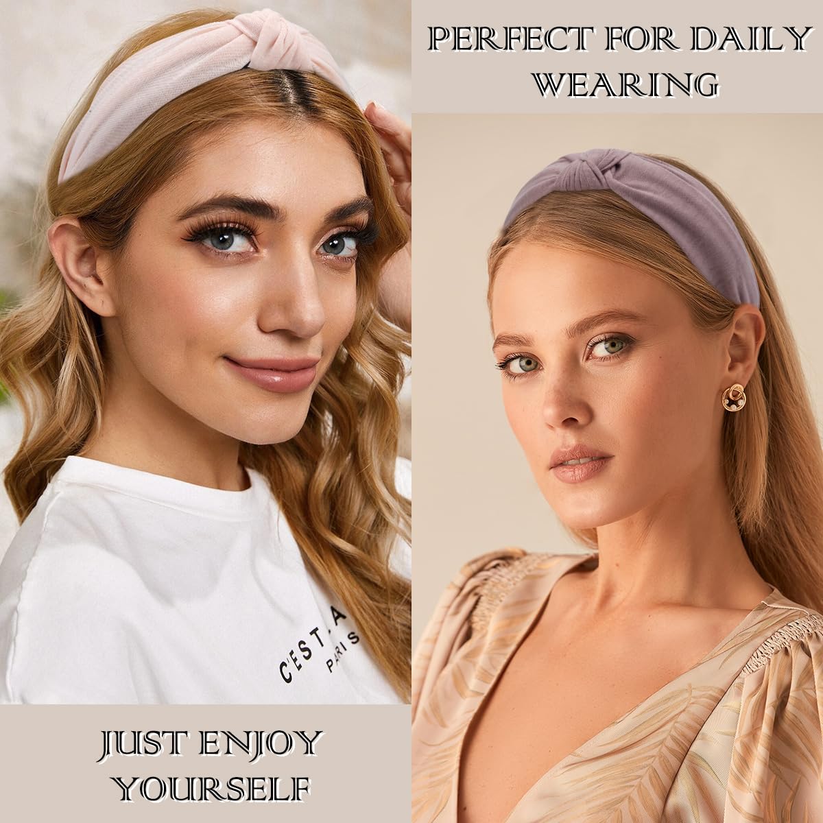 Amazon.com : TOBATOBA 6Pcs Knotted Headband for Women  display picture 3