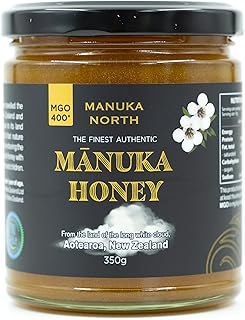 Manuka North MGO 400+ Authentic Manuka Honey, 350g, From New Zealand