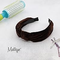 Vista 15 de Velvet Knotted Headbands for Women (Marigold)