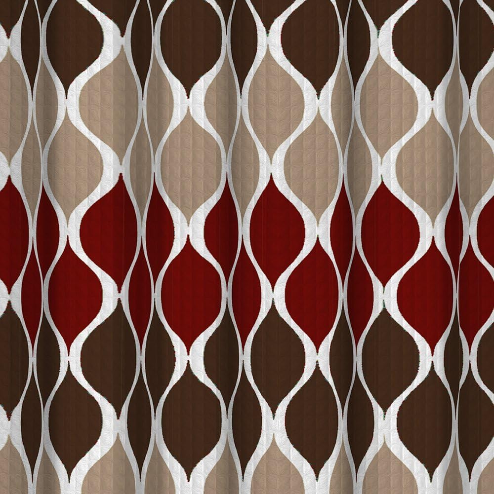 Clarisse Faux Linen Textured 70 x 72 in. Shower Curtain with 12 Metal Rings, Blue : Home & Kitchen