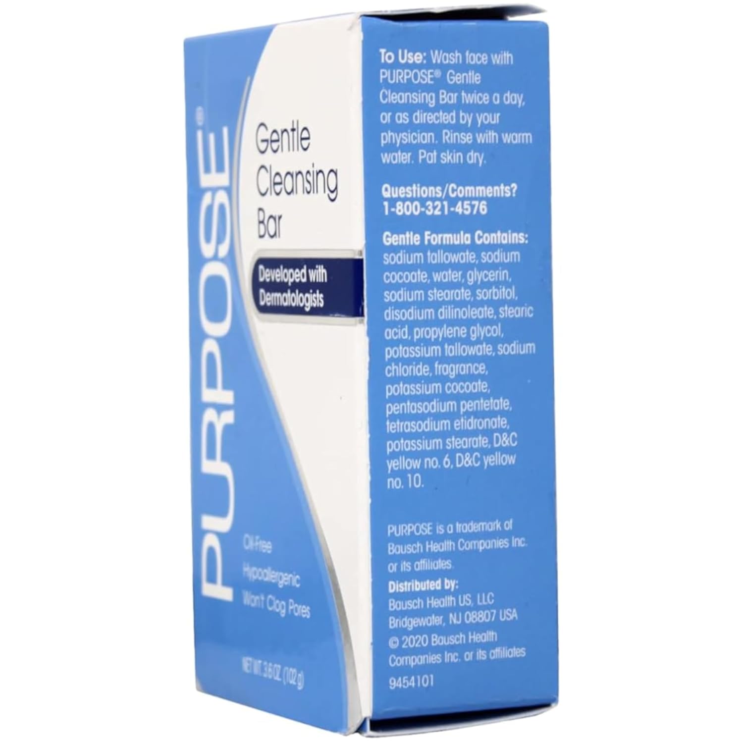 Purpose Gentle Cleansing Bar 3.6 OZ (PACK OF 2) : Facial Scrubs : Health & Household