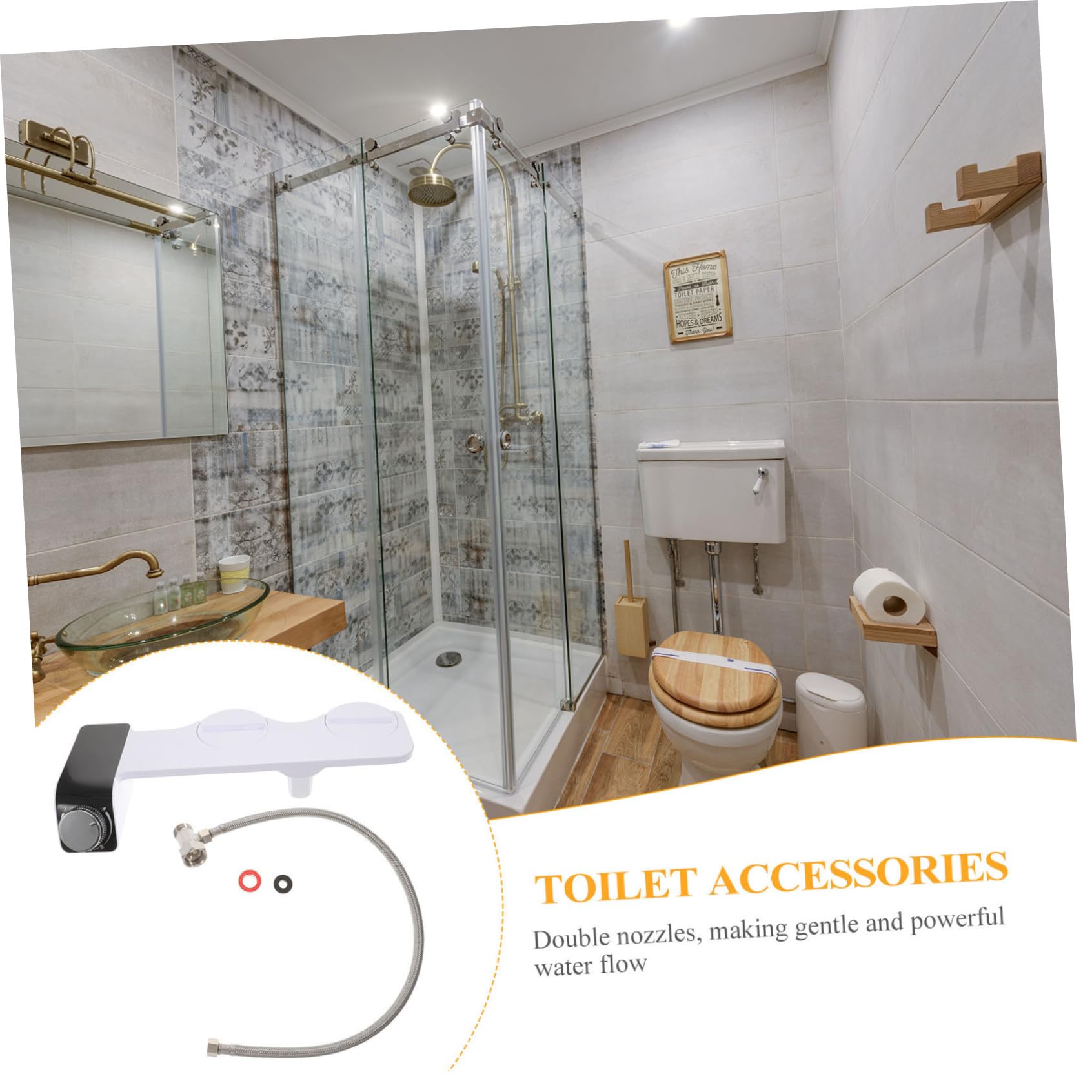 SEWACC Accesorio de Bidet Autolimpiante Rociador de Bidet para Inodoro Accesorio para Higiene Personal Baño
