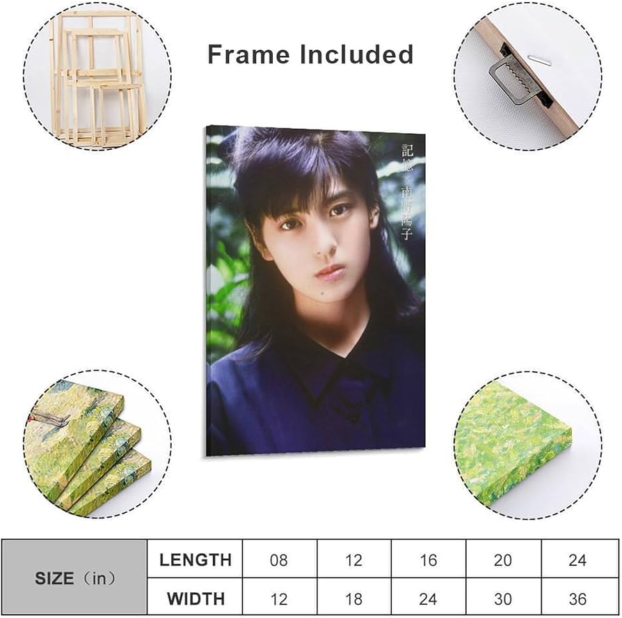 ウオールアート　A4 　「駅で待つ女学生」 Amazon.co.jp: 南野陽子 女優 歌手 若い頃11 ポスター ウォールアート