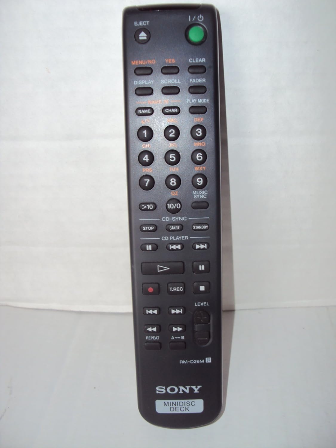 SONY RMD29M Mini Disc Deck Remote MDSJE530 MDSJE330 MDSM100 MDSS40