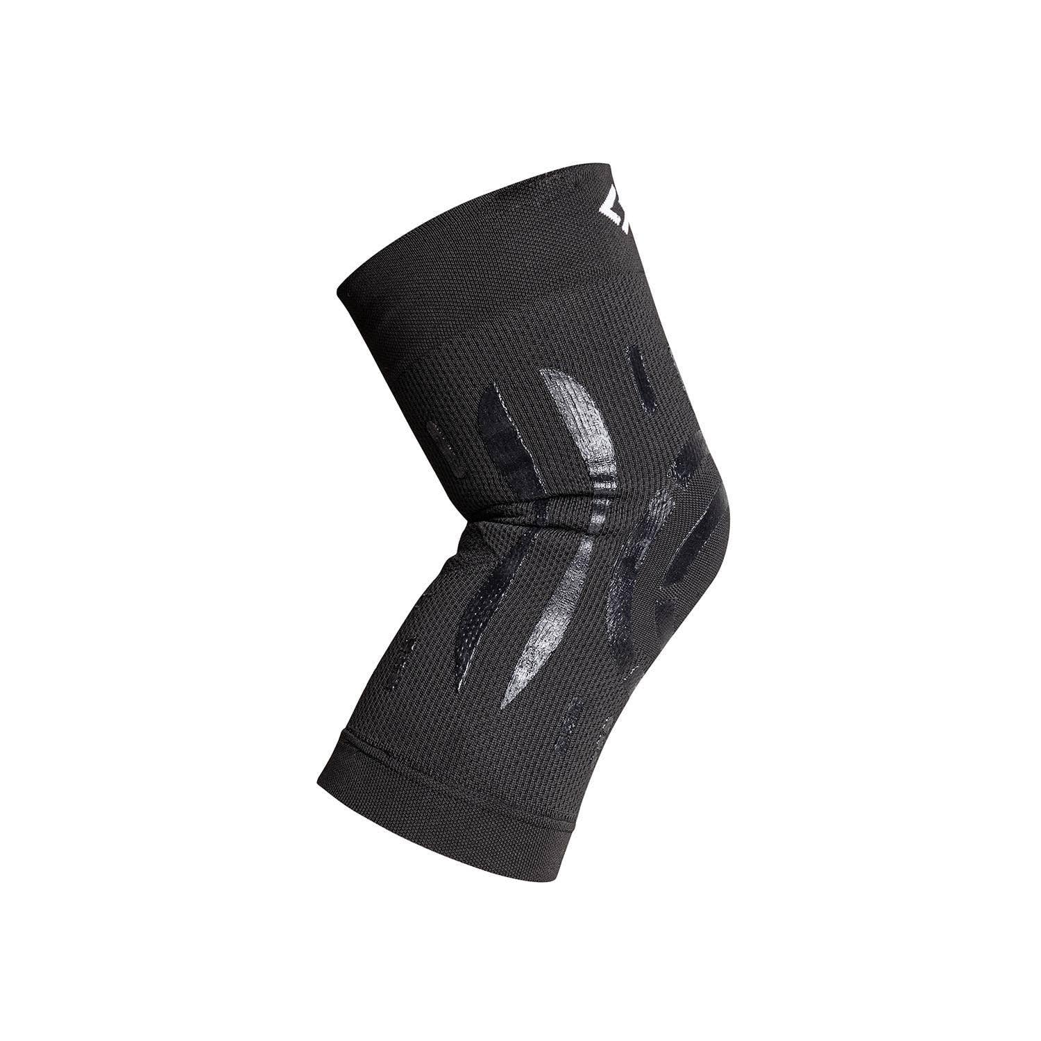 FLOKY Knee Support genouillère biomécanique Multisport Stabilise genou et rotule Protège ligaments et tendon rotulien Soutien articulaire Réduit les traumatismes et infections (Noir, M/L, droite)