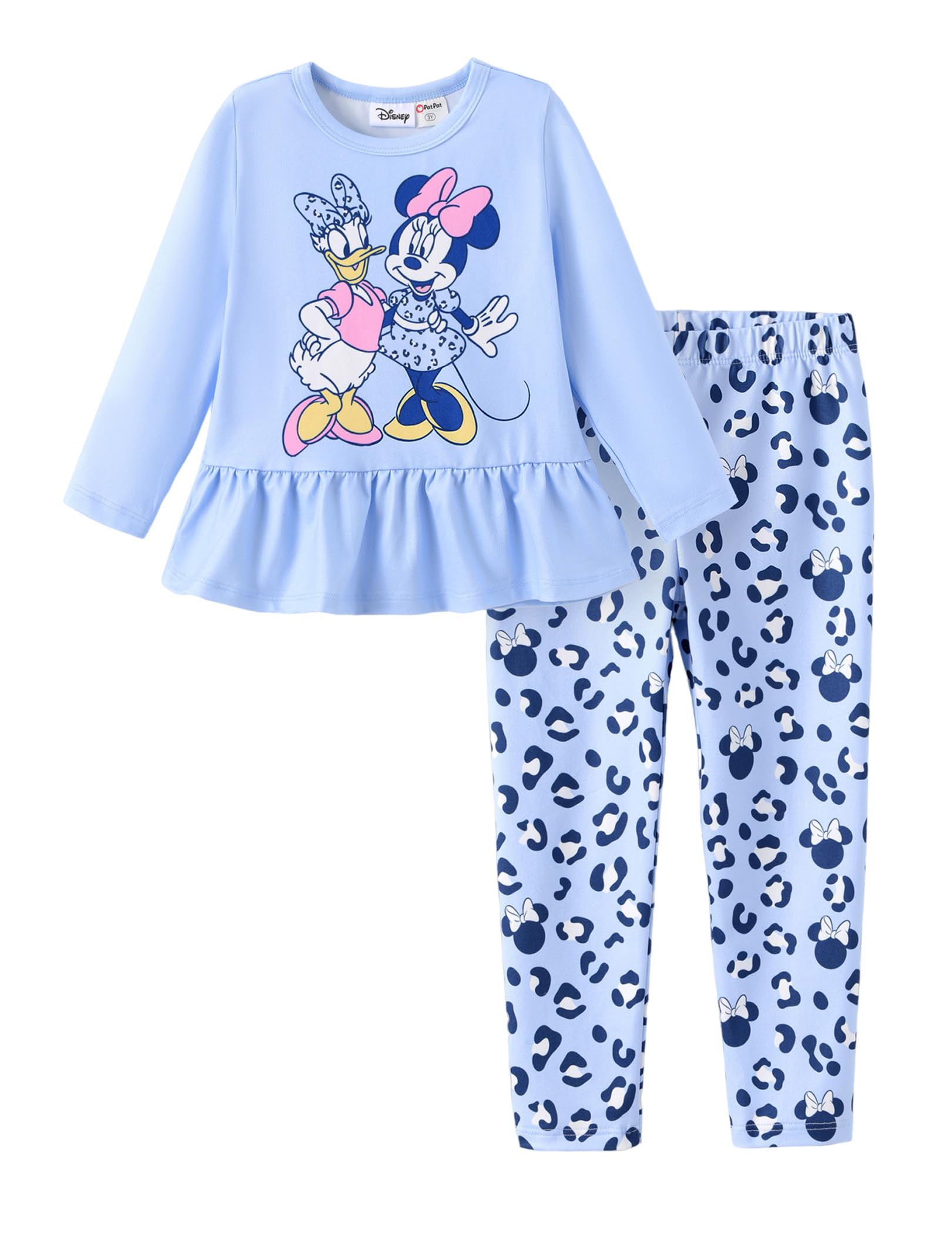 Disney Toddler Girls Clothes Long Sleeve Shirt Leggings 2pcs Outfits Set