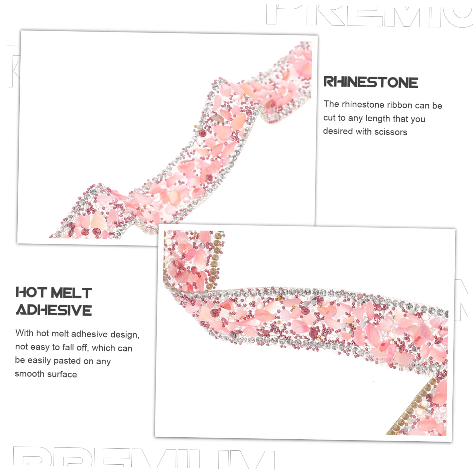 Tofficu 4rollen Dekorativer Strass Trim Zuschneidbar Elegantes Design Für Hochzeiten Und Partys Handgefertigt Kleidung Leicht Anwendbar Hitzebeständig Vielseitig Verwendbar