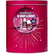 Soap & Glory Be Berry and Bright 4-Piece Skincare christmas Gift Set   Body Butter, Shower Gel, Hand Cream , Lip Balm   Fruity Berry Scent, Moisturizing Self-Care Kit for Women & Girls