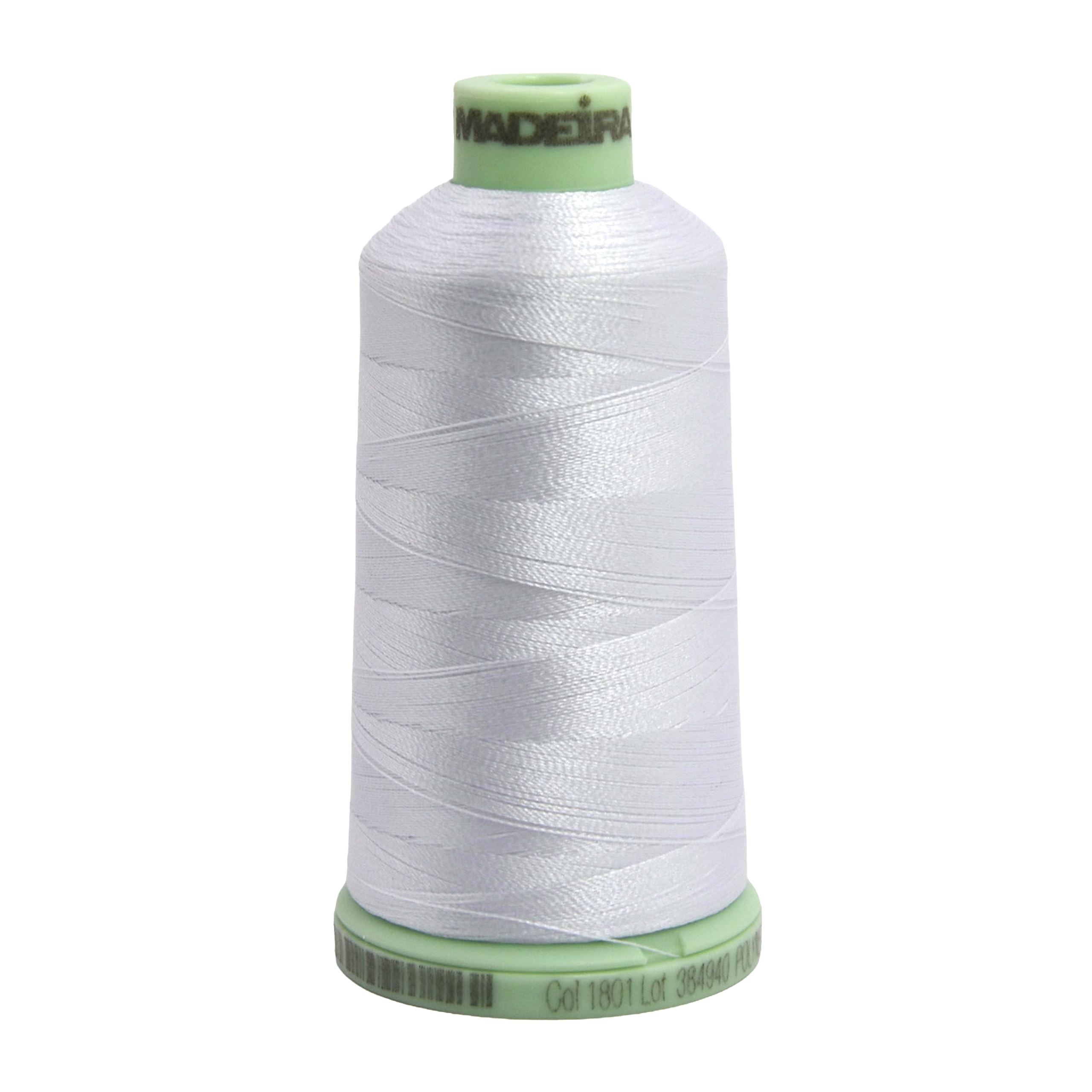 MADEIRA Polyneon 40 1000m Embroidery Thread 1801 White