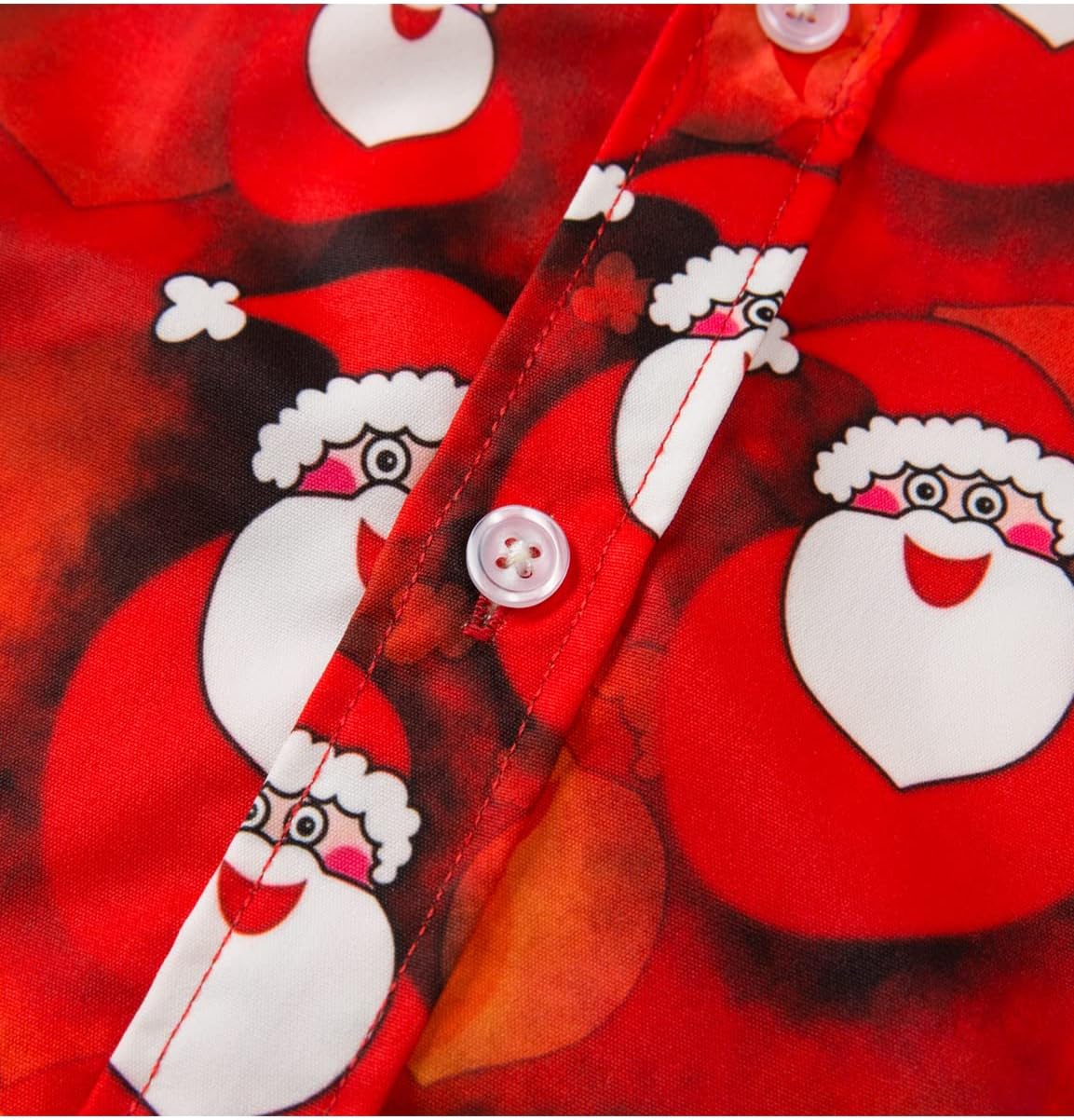 fohemr Mens Christmas Novelty Shirt Ugly Santa Claus Button Down Long Sleeve Funny Holiday Costume Shirts for Party