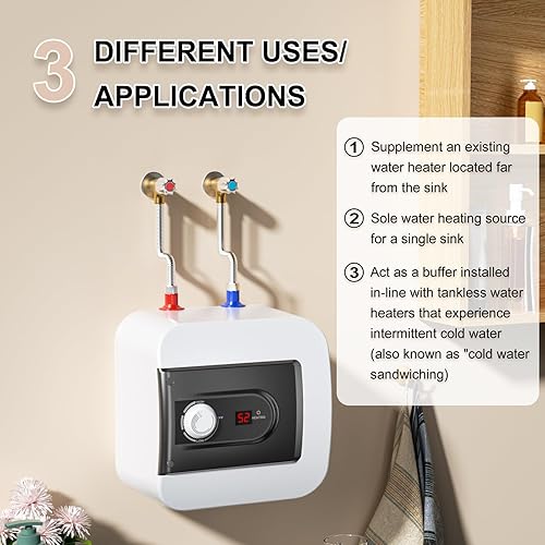 Miniatura 5 de Calentador de agua sin tanque de gas, instalación en interiores, calentador de agua caliente instantáneo, calentador de agua caliente de gas