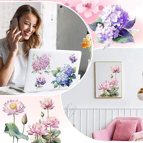 Miniatura 6 de Cysincos Adhesivos de transferencia para manualidades y muebles, calcomanías de transferencia para planchar para suministros de madera de bricolaje