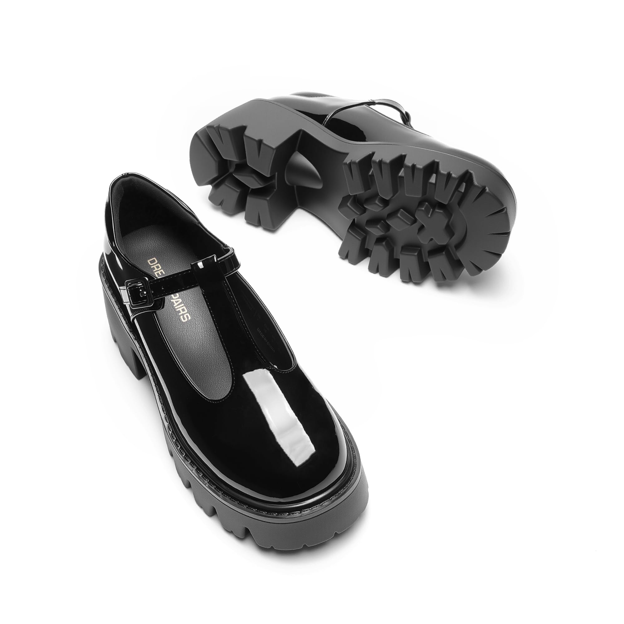 DREAM PAIRS Mary Jane Tacón Mujer