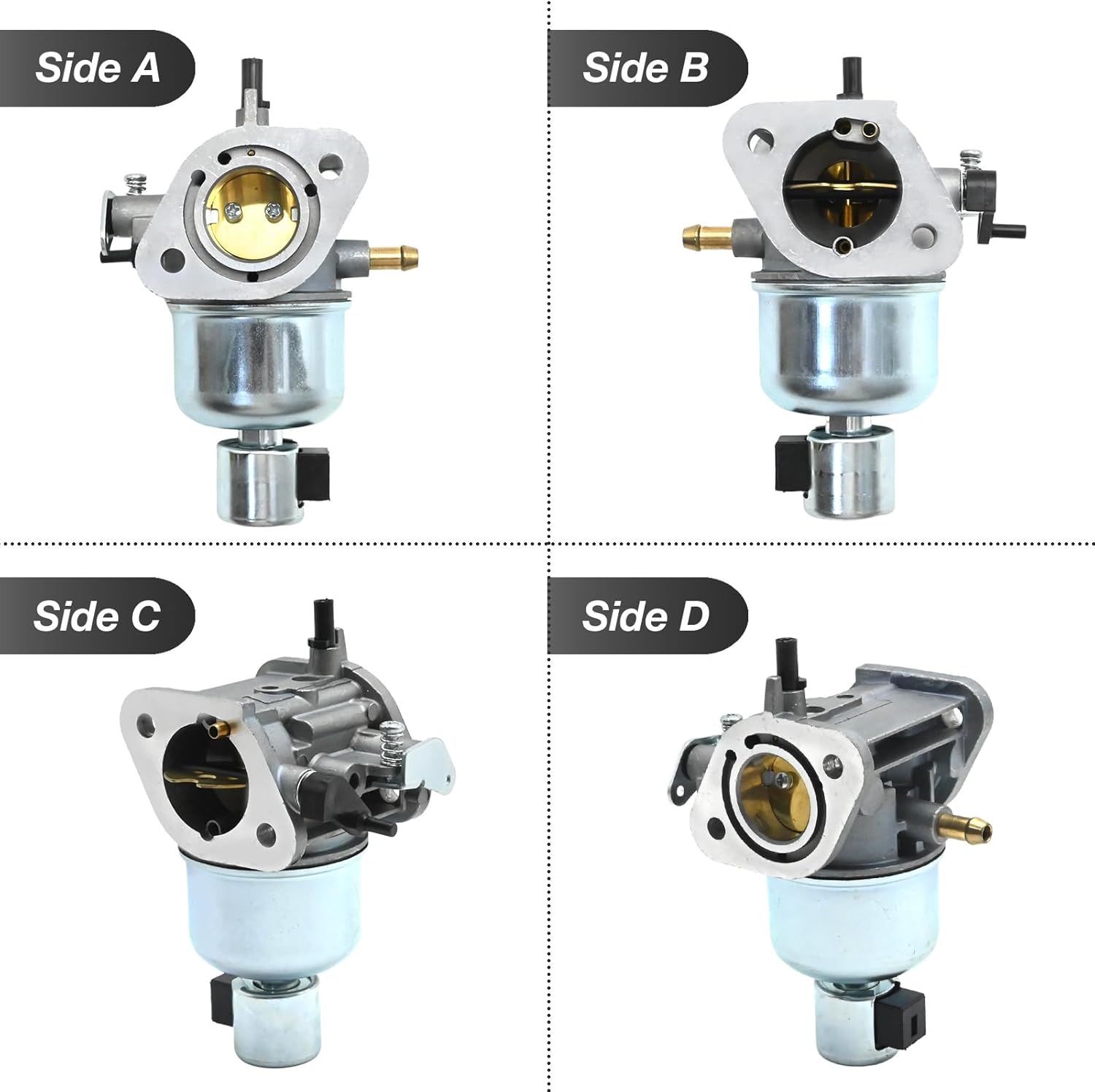Carburetor Kit with Fuel Pump for John Deere X300 X300R X304 Tractor, Fits Kawasaki FS541V 15HP Engine, Replaces 15004-0818 15004-0827 MIA10591