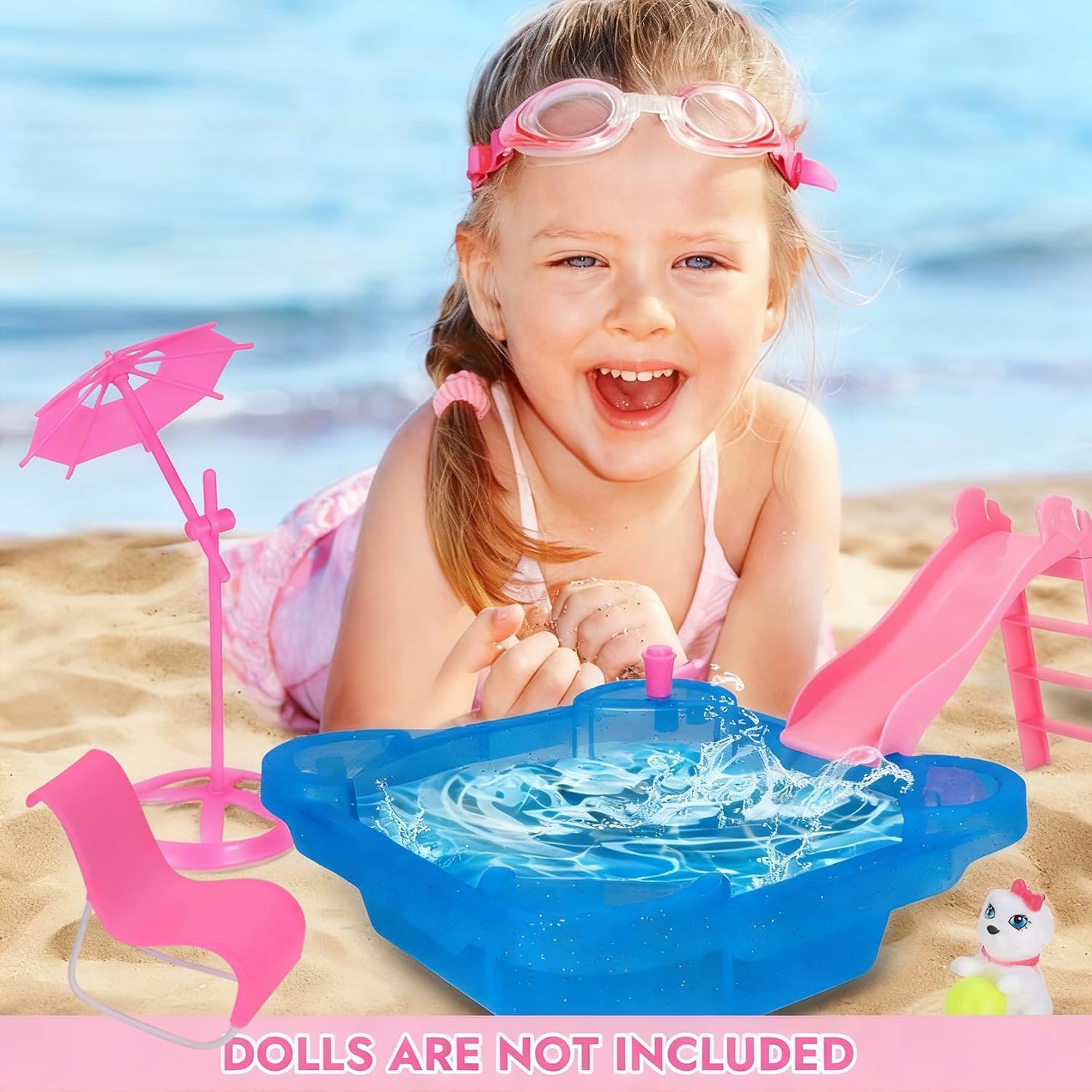 BETTINA Pool Playset & Large Magical Unicorn Set Bundle