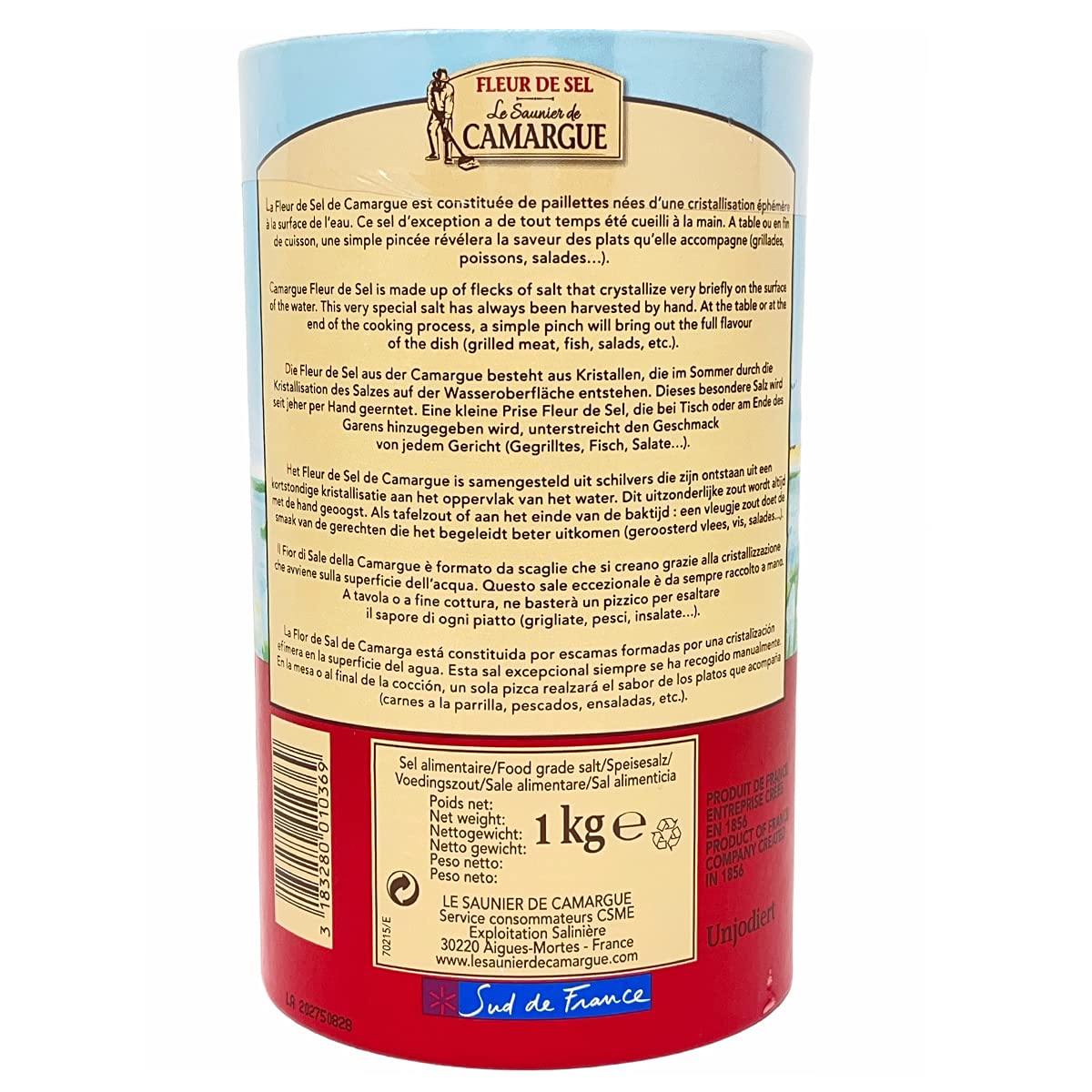 Le Saunier de Camargue Fleur de Sel 6 x 1000 Gramm