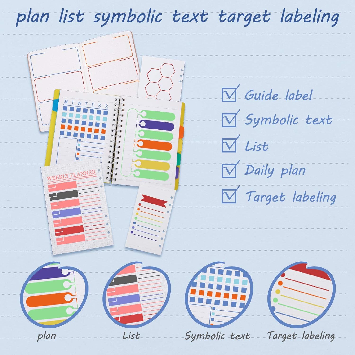 26 Pieces A5 Journal Stencils Plastic Planner Set DIY Templates Planner Weekly Layouts Bullet Dot Grid Journal Stencils for DIY Notebook Diary : Arts, Crafts & Sewing