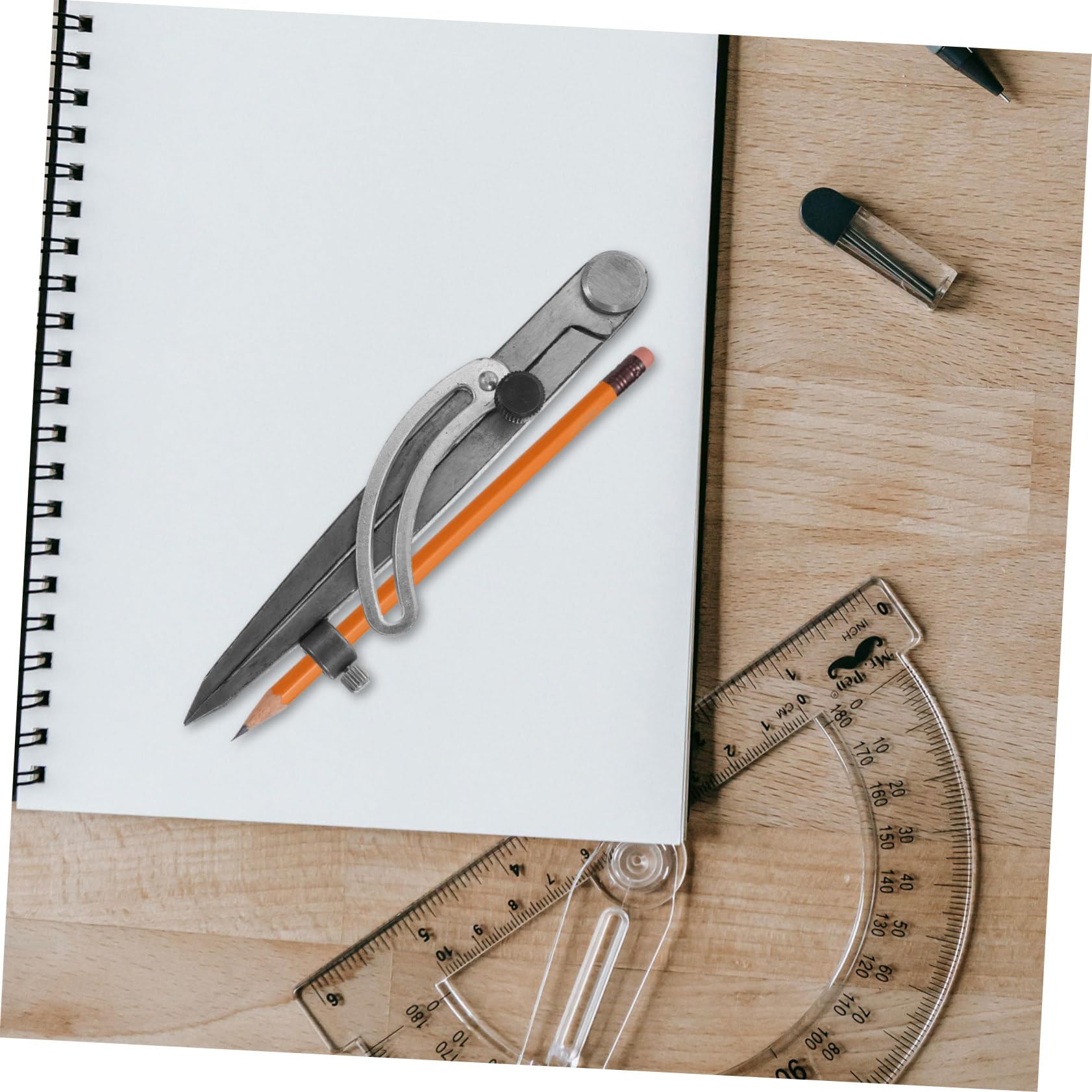 Angoily 3 Pezzi Di Compasso Di Marcatura Da Disegno Compasso Da Disegno Compasso Da Disegno Per Strumento Artistico Righello Circolare Per Lavorazione Del Legno Righello Per