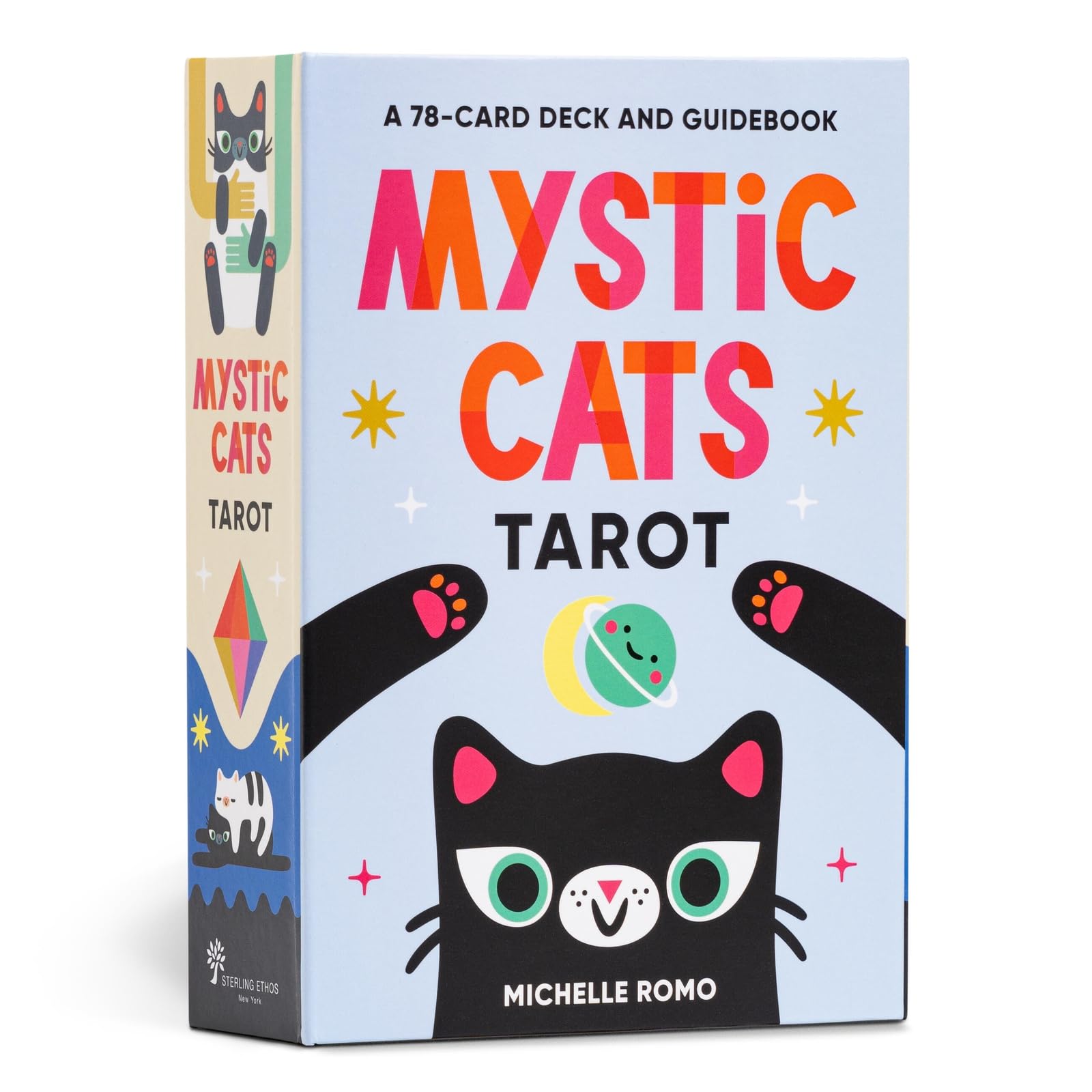 Mystic Cats Tarot + Tarot Deck + 78-Karten-Deck und Begleitbuch