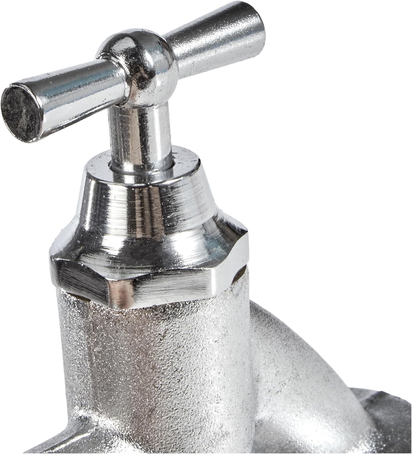 Cornat Auslaufhahn - 1/2 Zoll AG - Inkl. Tülle - Zum Anschluss von Wasch- & Spülmaschine - Mit Rückflussverhinderer & Rohrbelüfter - Hochwertiges Keramikoberteil / Wasserhahn / Absperrhahn / TEC304005