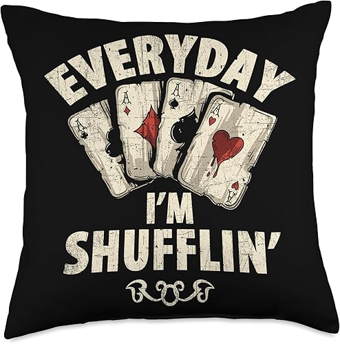 Blind Bet Brilliance Poker Genius Attire Throw Pillow, 18x18, Multicolor