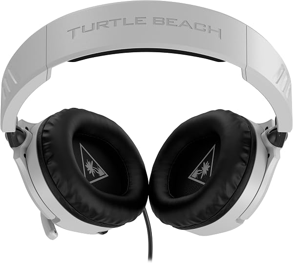 Turtle Beach Recon 70 White Wired Multiplatform Gaming Headset for PS5, PS4, Xbox Series X or S, Xbox One and Mobile with 3.5mm Wired Connection, Flip-to-Mute Mic, 40mm Speakers, Lightweight Design - 4