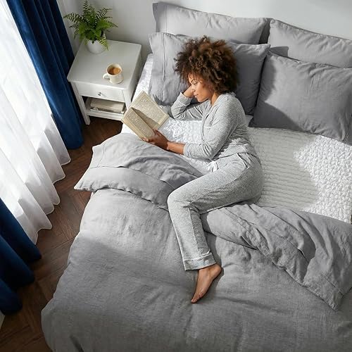 Miniatura 3 de PAULATO BY GA.I.CO - Protector de colchón impermeable para cama de tamaño matrimonial, transpirable, sin ruido, hipoalergénico, lavable a máquina,