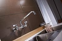 Vista 7 de grifo cascada monomando para el lavabo de baño, de un agujero, bronce, frotado con aceite