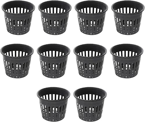 NOLITOY Macetas de orquídeas para plantas de borde ancho, maceta hidropónica, macetas de red de 5 pulgadas para hidroponía, mini malla de plantación
