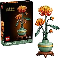 LEGO Icons Chrysanthemum Building Set 10368 for Adults 18+ - Artificial Flower Decor, Centerpiece & Gift - 278 Pieces