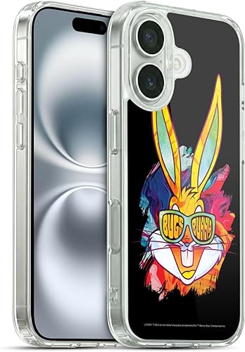 Miniatura 190 de Head Case Designs Funda de gel suave con licencia oficial de Looney Tunes Retro Bugs Bunny compatible con Apple iPhone 11 Pro Max Retro,Blanco y