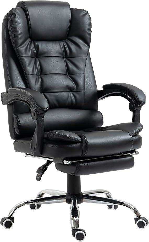 Executive Office Chair, PU Leather Home Office Chair with Swivel