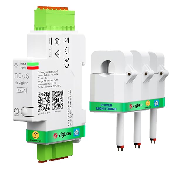 NOUS D4Z Zigbee Smart Meter DIN 120A - Dettaglio
