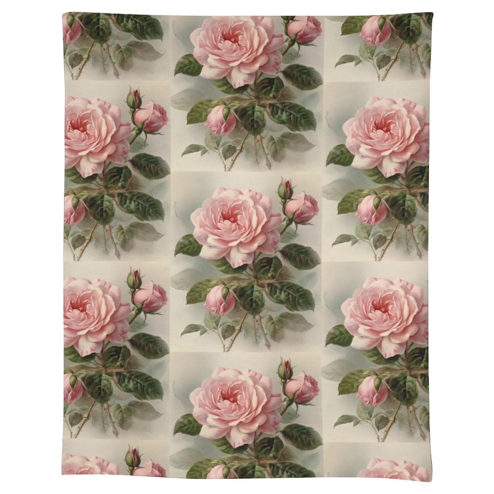 Nappe rectangulaire en lin rose vintage lavable nappe de table rustique